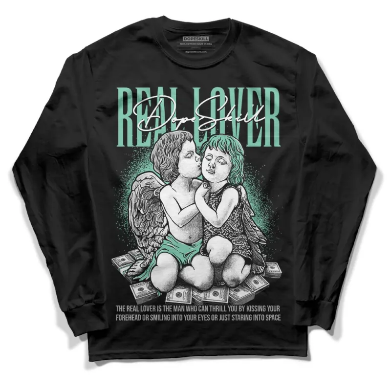 Green Glow 3s DopeSkill Long Sleeve T-Shirt Real Lover Graphic sold by DopeSkill