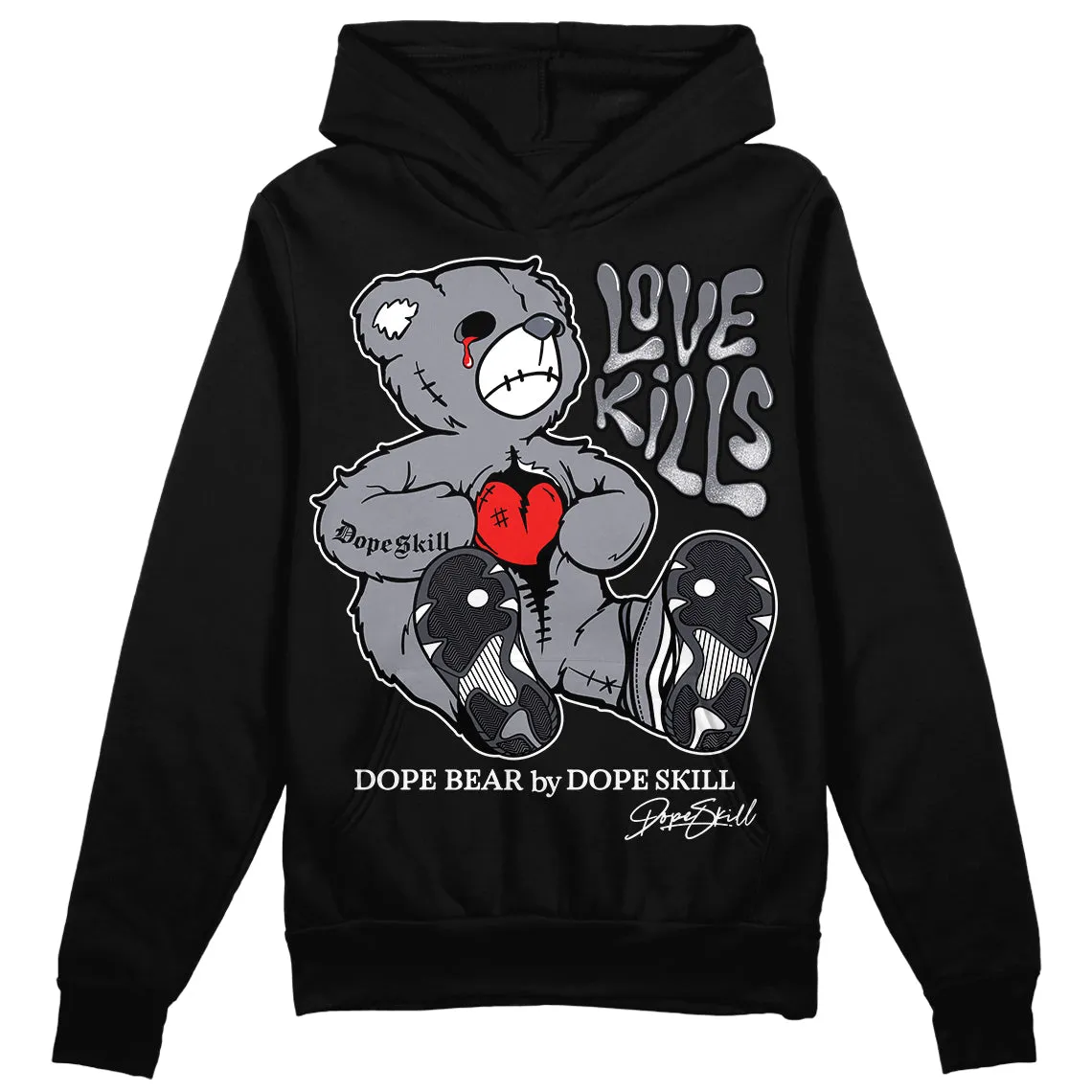 Stealth 14s DopeSkill Hoodie Sweatshirt Love Kills Graphic sold by DopeSkill product image thumbnail 2