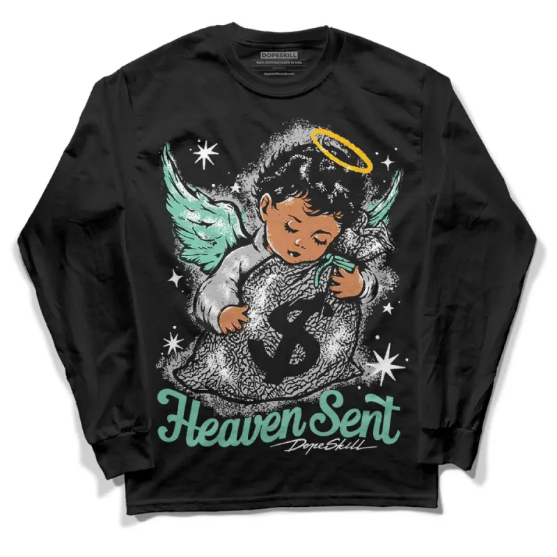 Green Glow 3s DopeSkill Long Sleeve T-Shirt Heaven Sent Graphic sold by DopeSkill