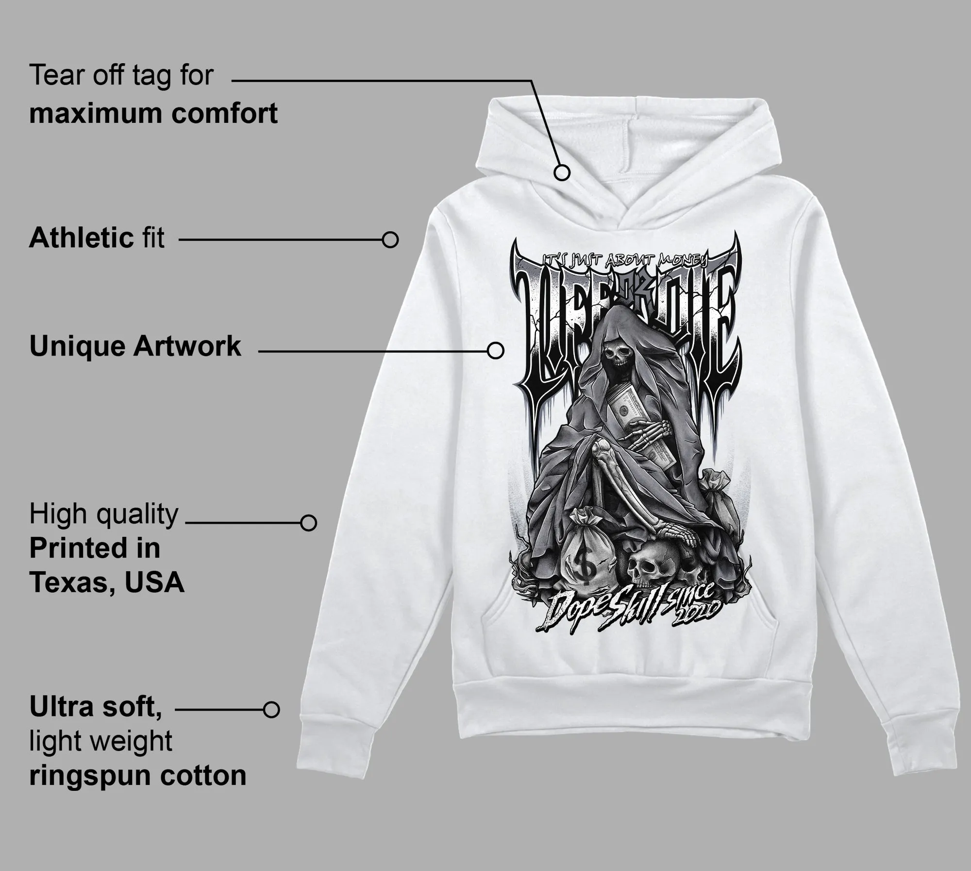 Stealth 14s DopeSkill Hoodie Sweatshirt Life or Die Graphic sold by DopeSkill product image thumbnail 3