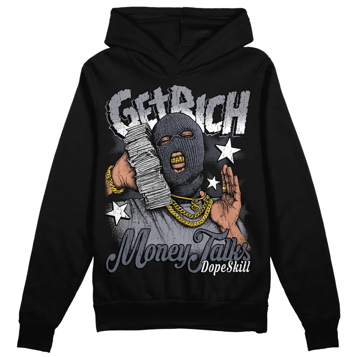 Stealth 14s DopeSkill Hoodie Sweatshirt Get Rich Graphic sold by DopeSkill product image thumbnail 2