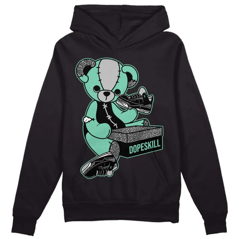 Green Glow 3s DopeSkill Hoodie Sweatshirt Sneakerhead BEAR Graphic sold by DopeSkill