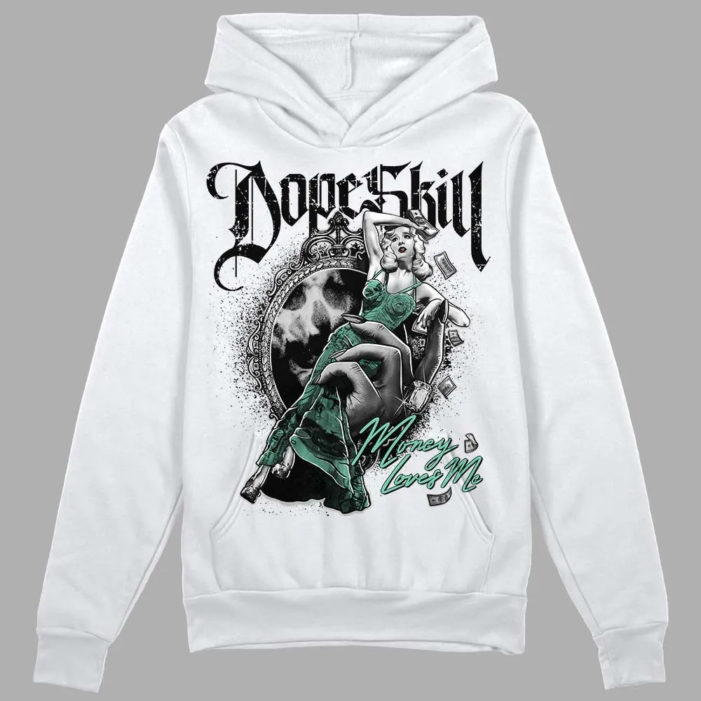 Green Glow 3s DopeSkill Hoodie Sweatshirt Money Loves Me Graphic sold by DopeSkill product image thumbnail 2