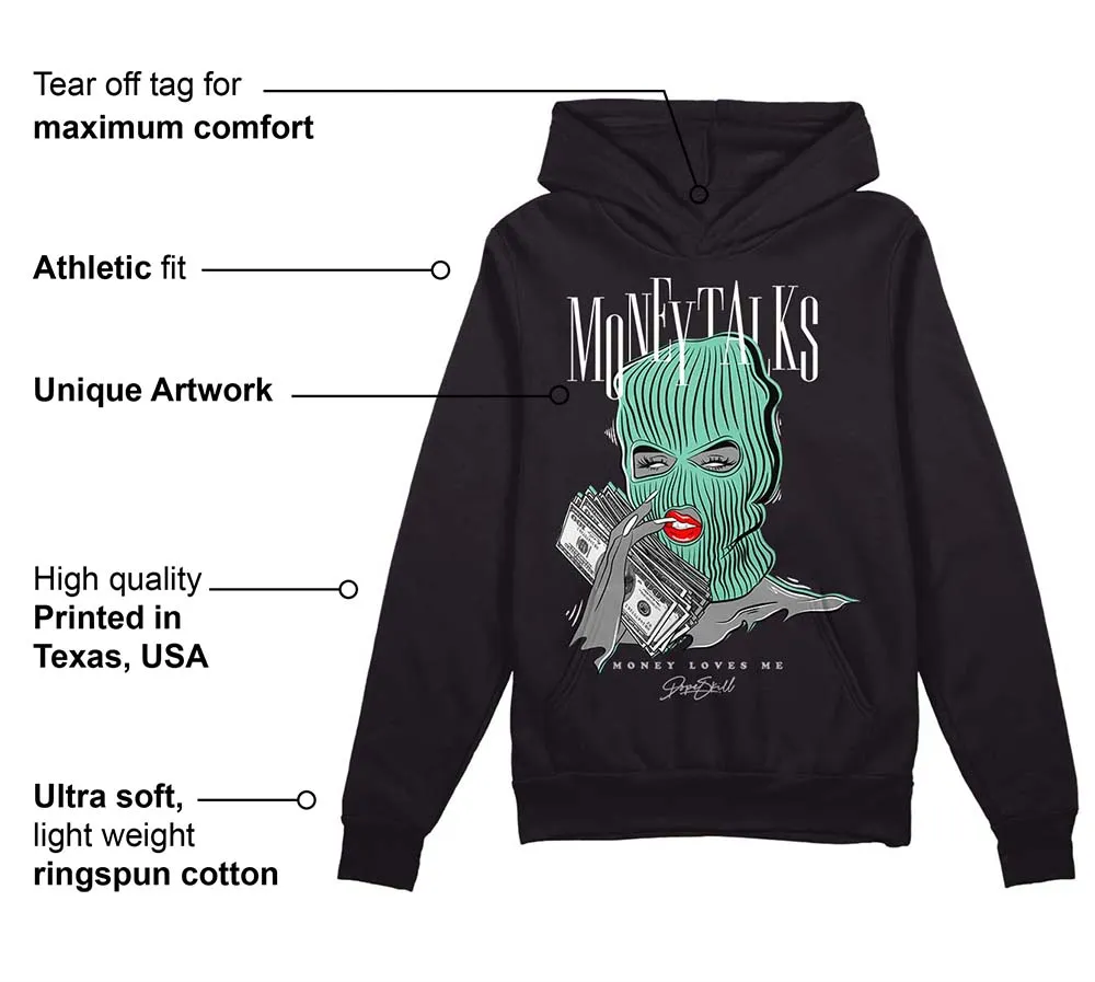 Green Glow 3s DopeSkill Hoodie Sweatshirt Money Talks Graphic sold by DopeSkill product image thumbnail 3