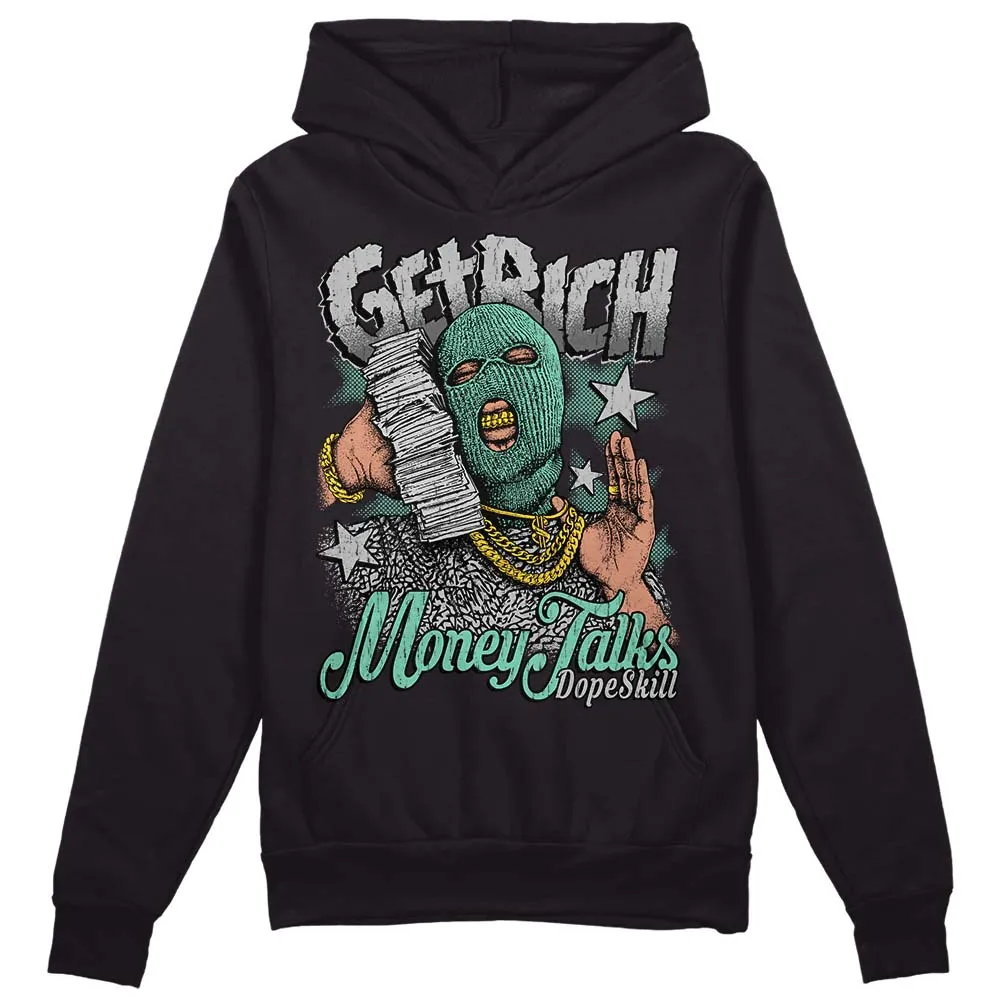 Green Glow 3s DopeSkill Hoodie Sweatshirt Get Rich Graphic sold by DopeSkill