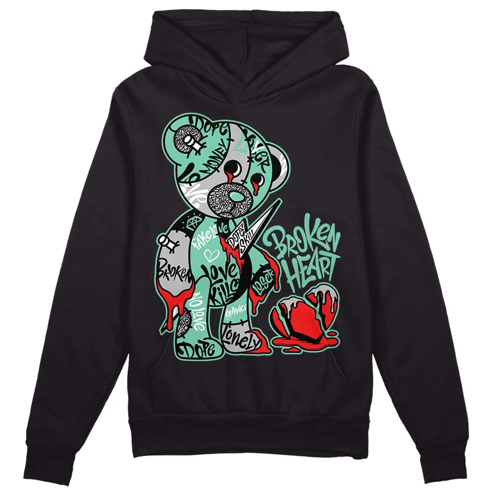 Green Glow 3s DopeSkill Hoodie Sweatshirt Broken Heart Graphic sold by DopeSkill