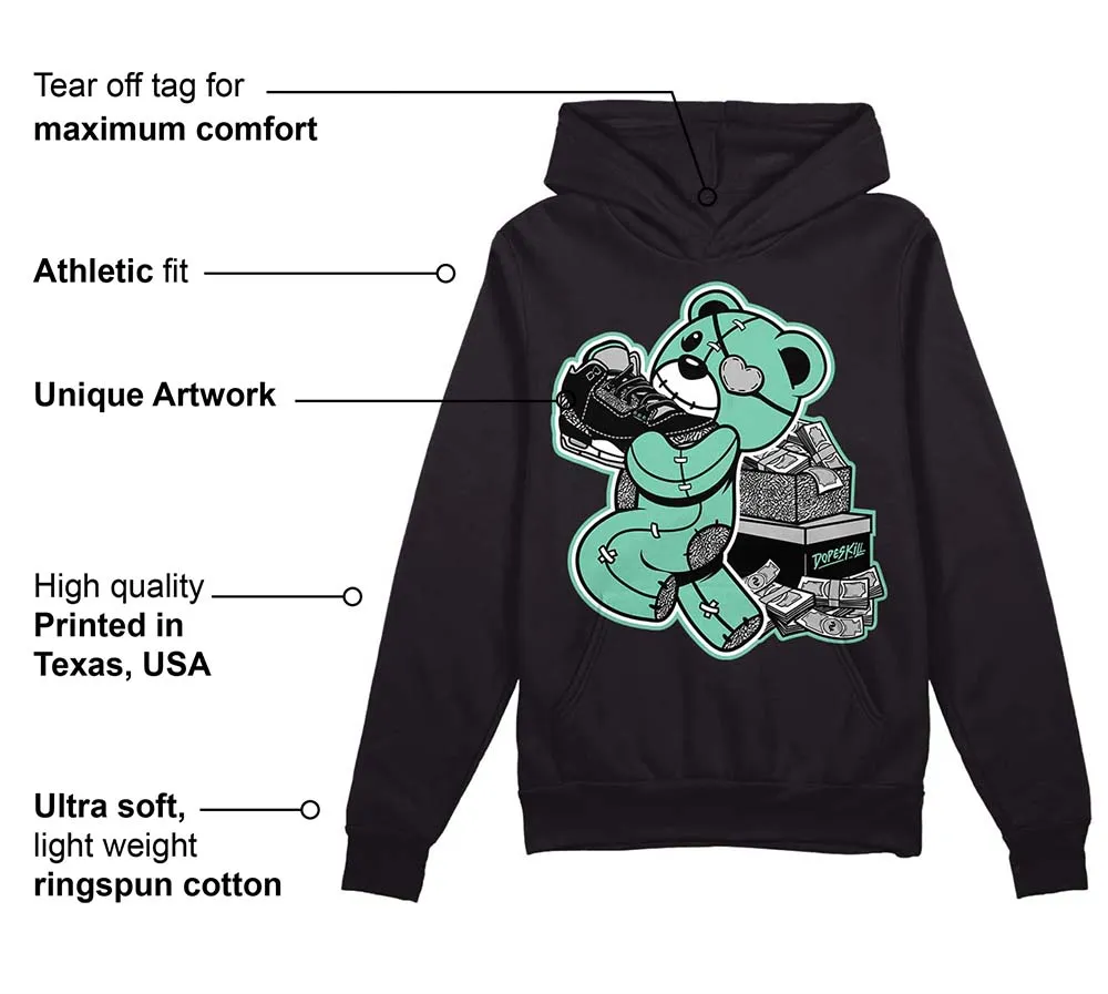 Green Glow 3s DopeSkill Hoodie Sweatshirt Bear Steals Sneaker Graphic sold by DopeSkill product image thumbnail 3