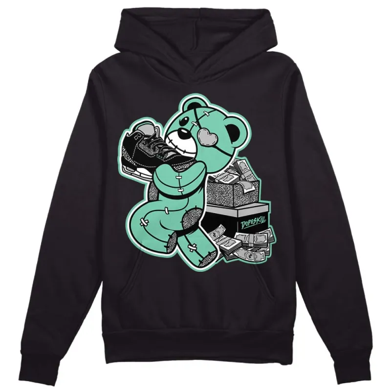 Green Glow 3s DopeSkill Hoodie Sweatshirt Bear Steals Sneaker Graphic sold by DopeSkill