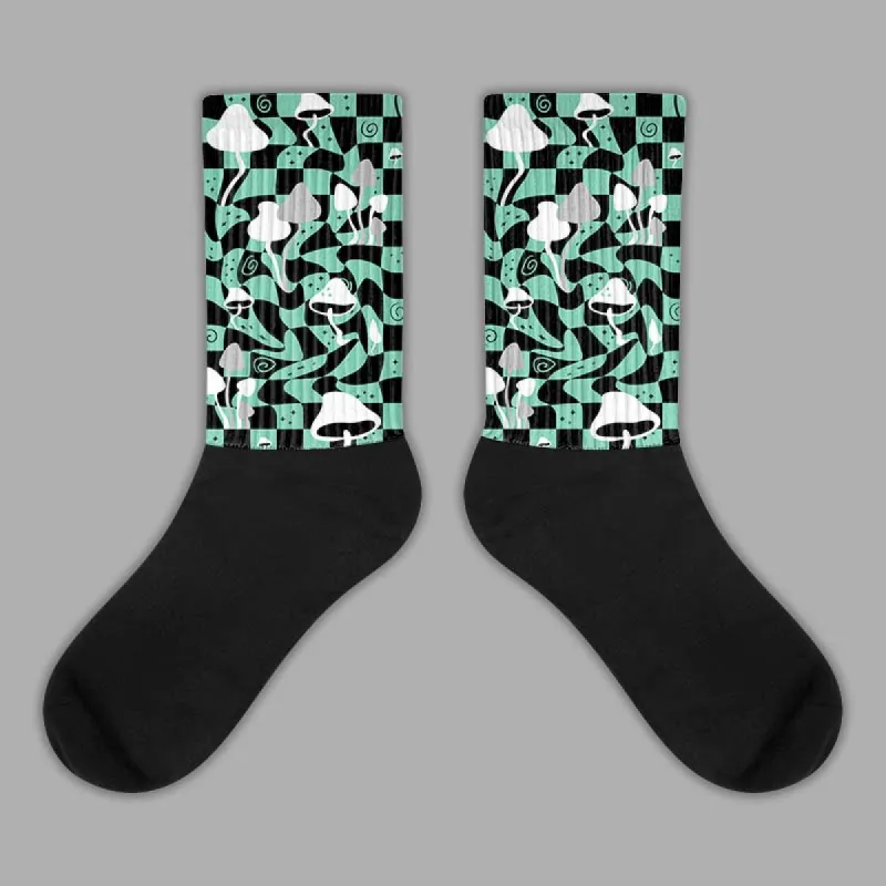 Green Glow 3s DopeSkill Sublimated Socks Mushroom Graphic sold by DopeSkill