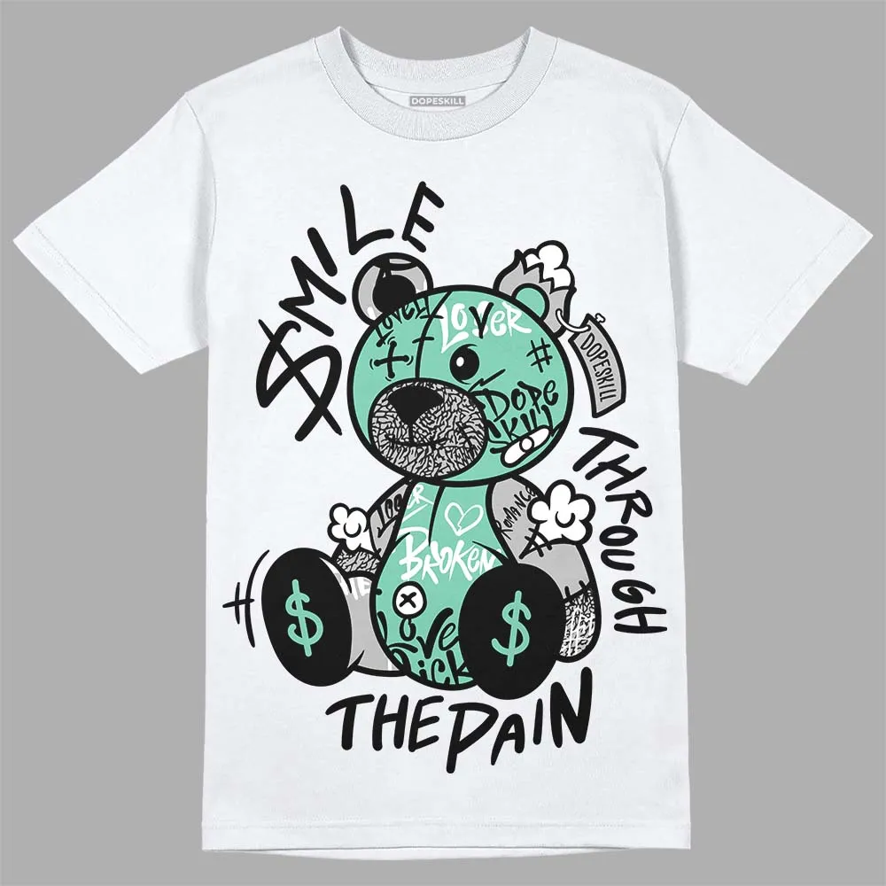 Green Glow 3s DopeSkill T-Shirt Smile Through The Pain Graphic sold by DopeSkill product image thumbnail 2