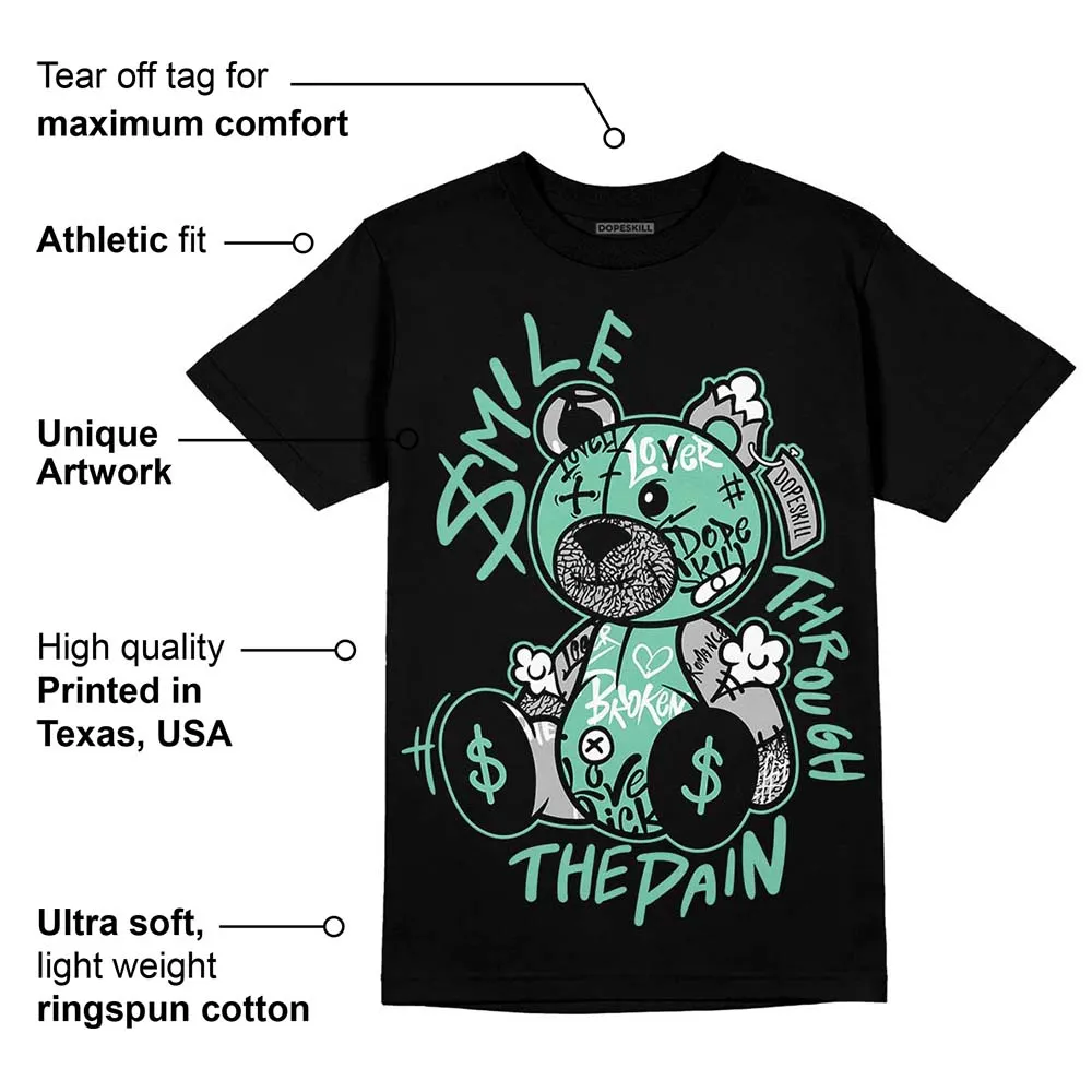 Green Glow 3s DopeSkill T-Shirt Smile Through The Pain Graphic sold by DopeSkill product image thumbnail 3
