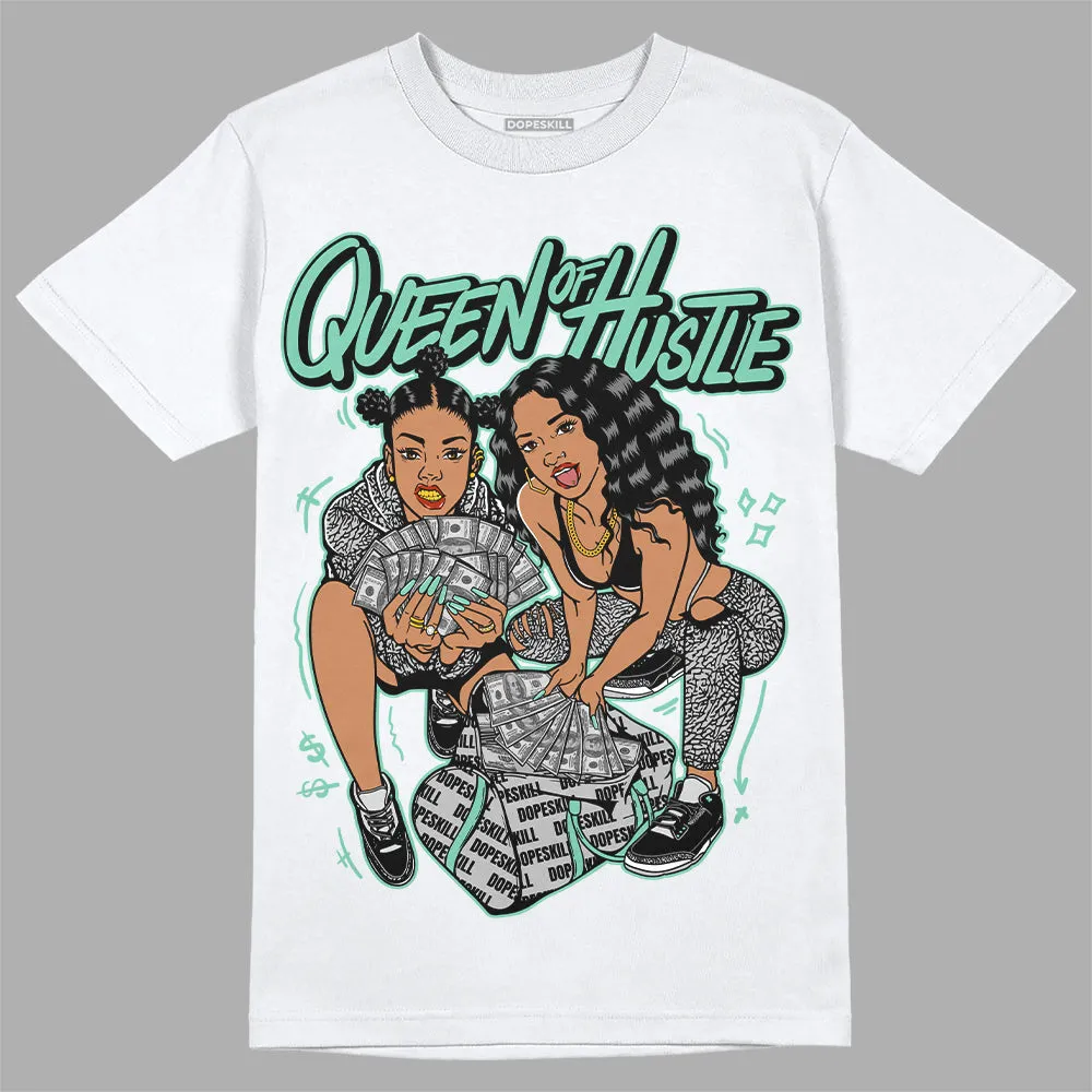 Green Glow 3s DopeSkill T-Shirt Queen Of Hustle Graphic sold by DopeSkill product image thumbnail 2