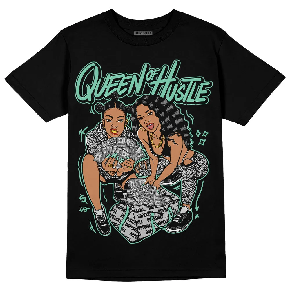 Green Glow 3s DopeSkill T-Shirt Queen Of Hustle Graphic sold by DopeSkill