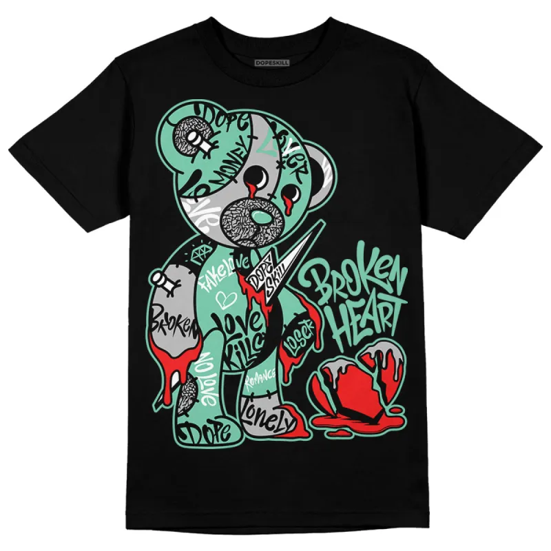 Green Glow 3s DopeSkill T-Shirt Broken Heart Graphic sold by DopeSkill
