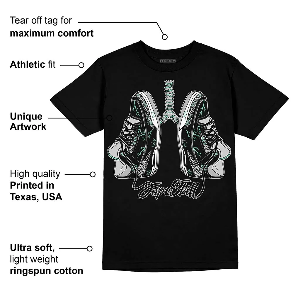 Green Glow 3s DopeSkill T-Shirt Breathe Graphic sold by DopeSkill product image thumbnail 3