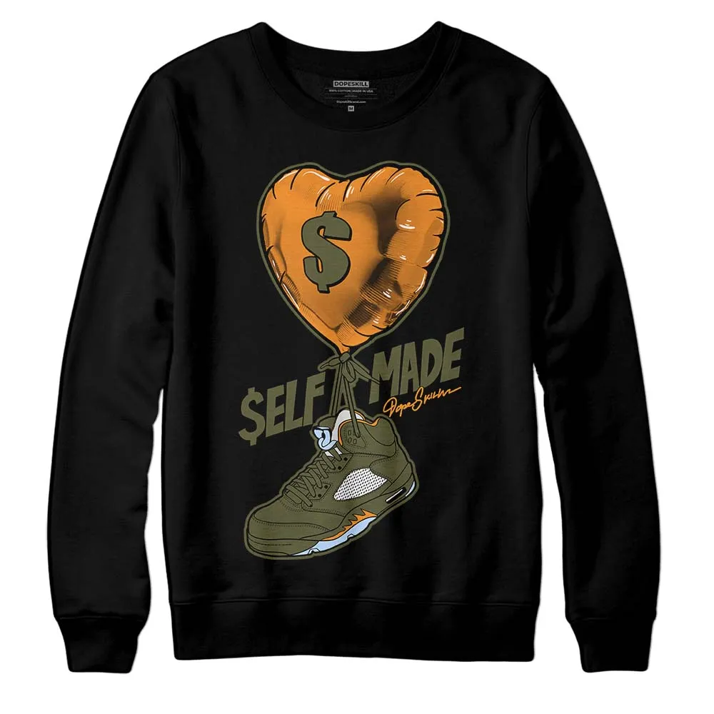 Olive 5s DopeSkill Sweatshirt Self Made Graphic sold by DopeSkill product image thumbnail 2