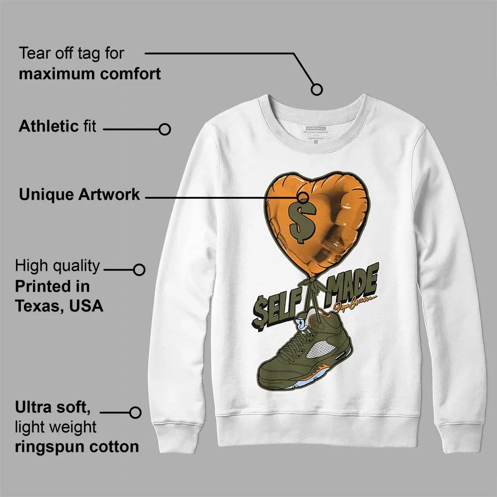 Olive 5s DopeSkill Sweatshirt Self Made Graphic sold by DopeSkill product image thumbnail 3