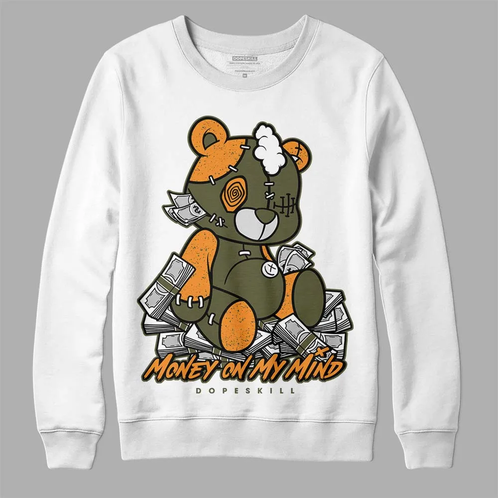 Olive 5s DopeSkill Sweatshirt MOMM Bear Graphic sold by DopeSkill
