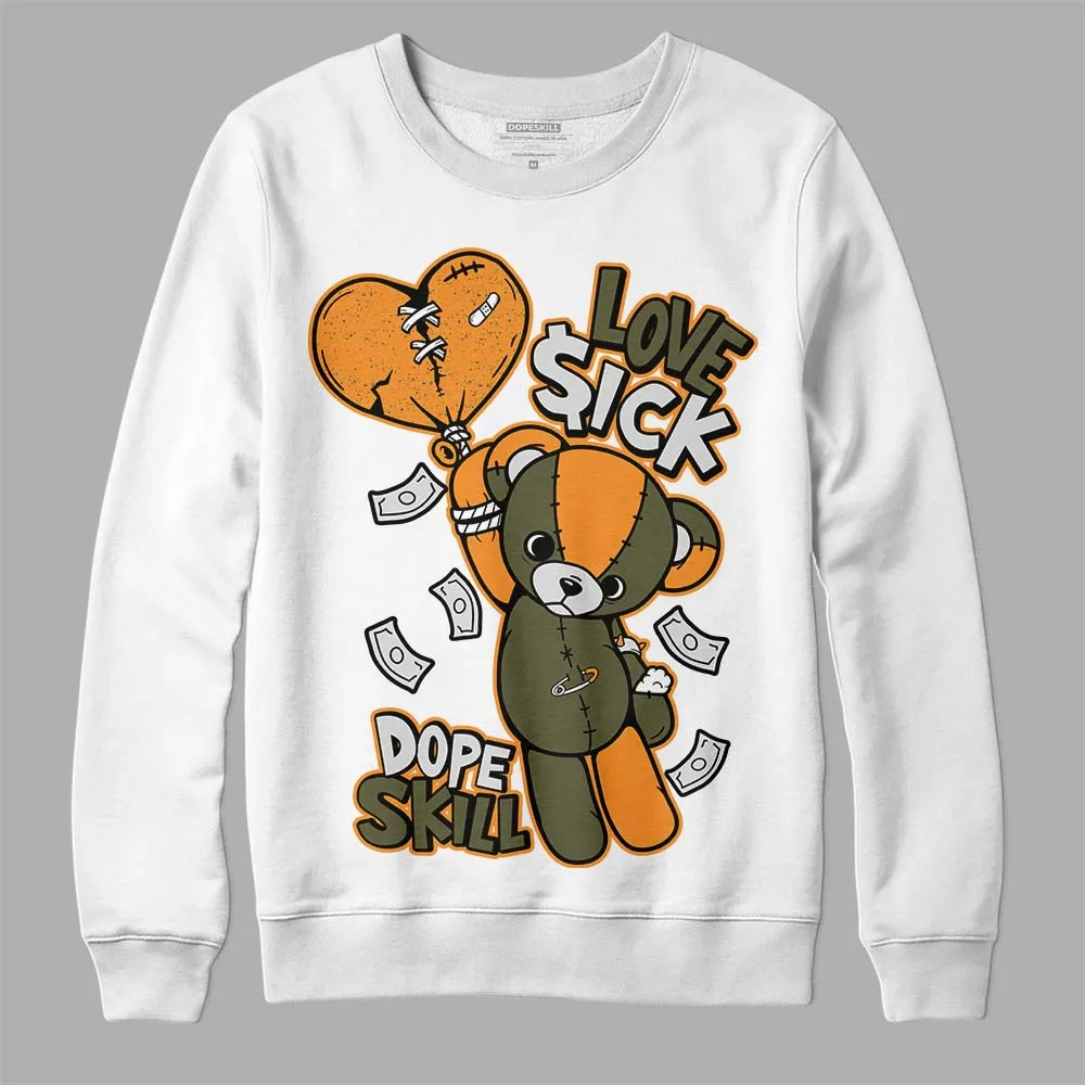 Olive 5s DopeSkill Sweatshirt Love Sick Graphic sold by DopeSkill