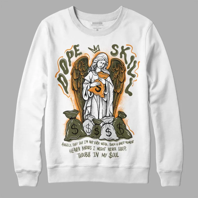 Olive 5s DopeSkill Sweatshirt Angels Graphic sold by DopeSkill