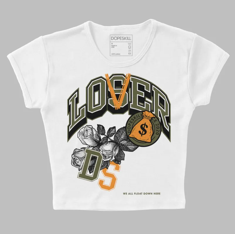 Olive 5s DopeSkill Women's Crop Top Loser Lover Graphic sold by DopeSkill