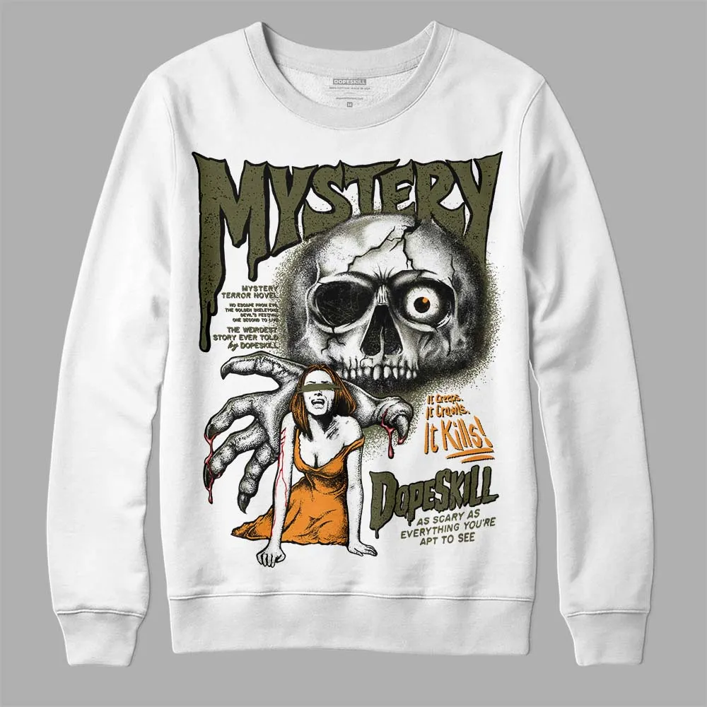 Olive 5s DopeSkill Sweatshirt Mystery Ghostly Grasp Graphic sold by DopeSkill
