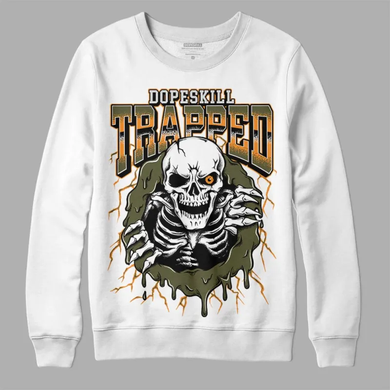 Olive 5s DopeSkill Sweatshirt Trapped Halloween Graphic sold by DopeSkill
