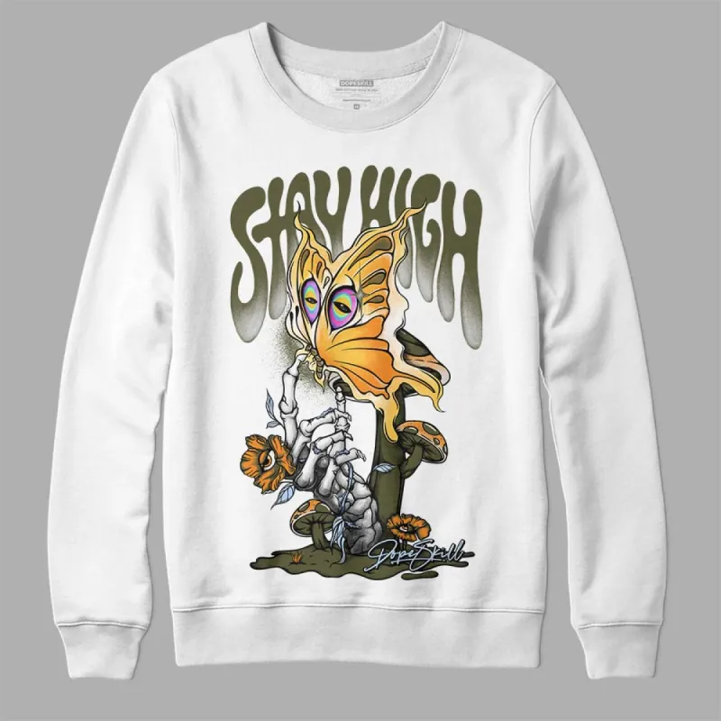 Olive 5s DopeSkill Sweatshirt Stay High Graphic sold by DopeSkill