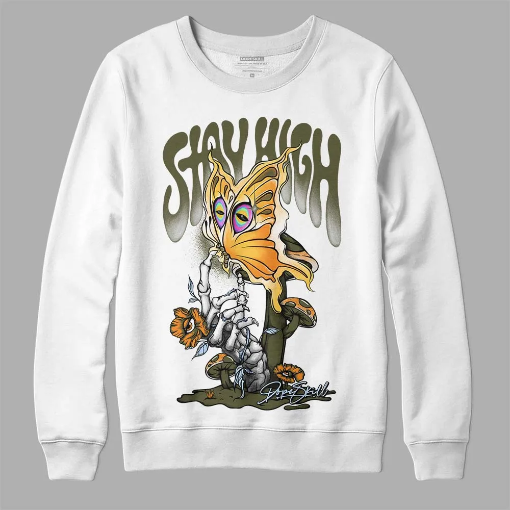 Olive 5s DopeSkill Sweatshirt Stay High Graphic sold by DopeSkill