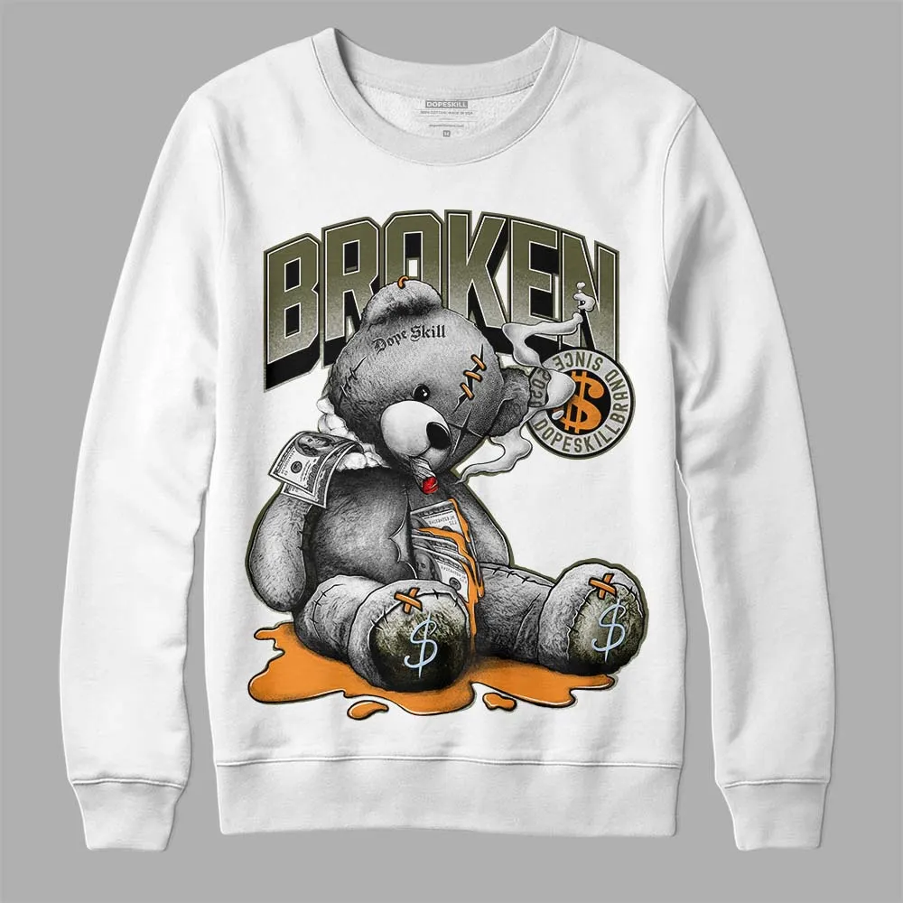 Olive 5s DopeSkill Sweatshirt Sick Bear Graphic sold by DopeSkill