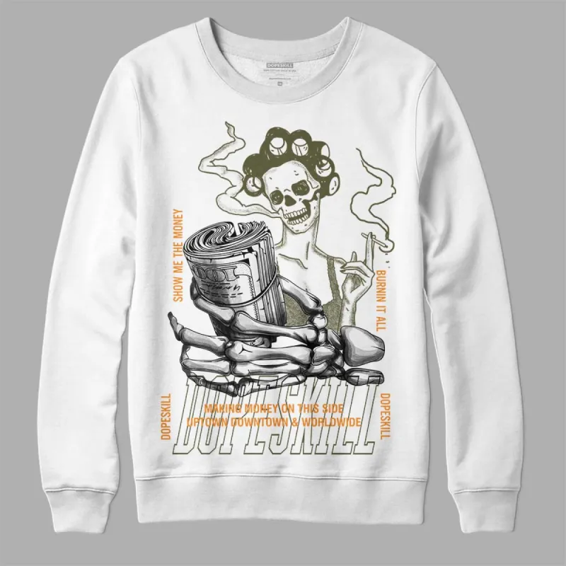 Olive 5s DopeSkill Sweatshirt Show Me The Money Graphic sold by DopeSkill