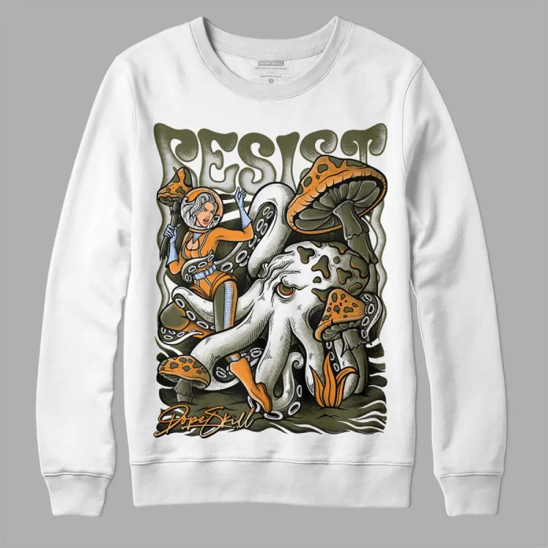 Olive 5s DopeSkill Sweatshirt Resist Graphic sold by DopeSkill