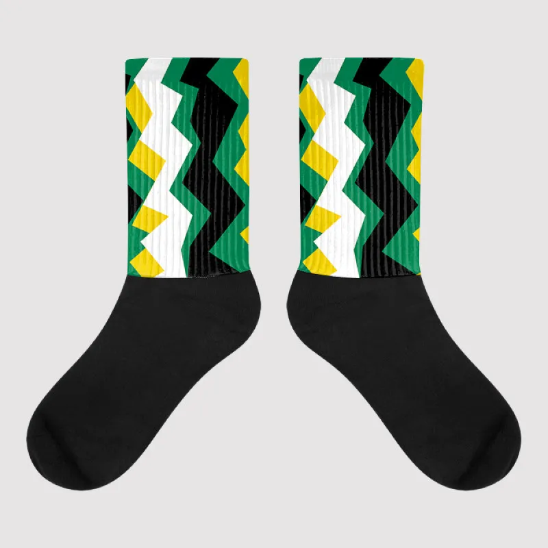 Green Collection DopeSkill Sublimated Socks ZicZac Graphic sold by DopeSkill