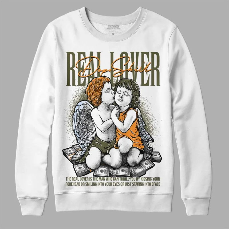 Olive 5s DopeSkill Sweatshirt Real Lover Graphic sold by DopeSkill