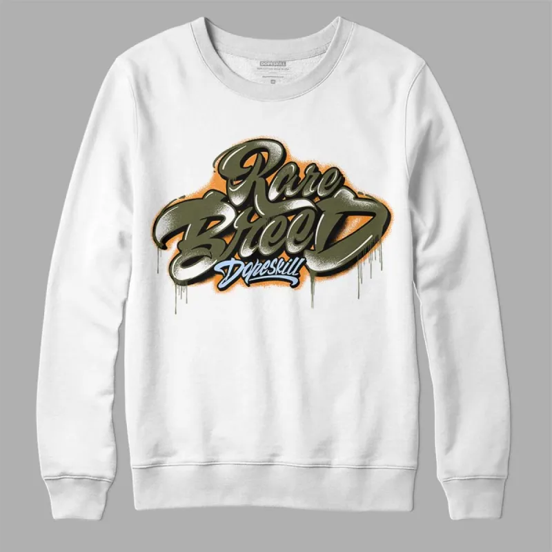 Olive 5s DopeSkill Sweatshirt Rare Breed Type Graphic sold by DopeSkill