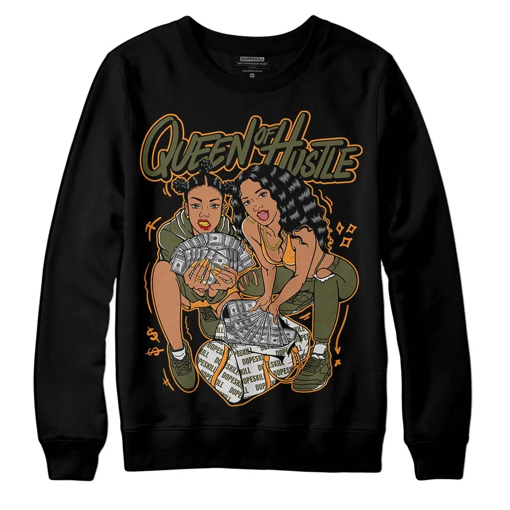 Olive 5s DopeSkill Sweatshirt Queen Of Hustle Graphic sold by DopeSkill product image thumbnail 2