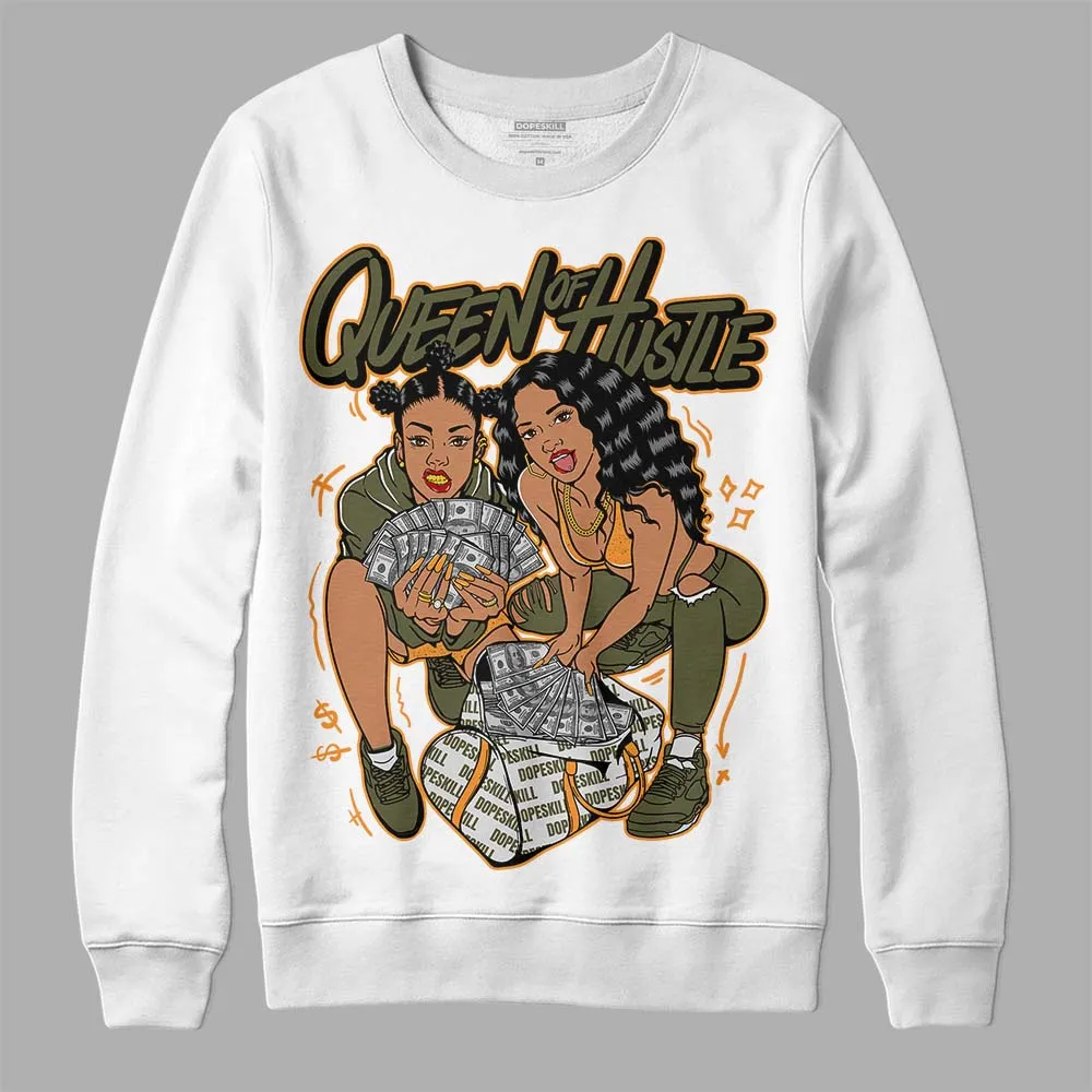 Olive 5s DopeSkill Sweatshirt Queen Of Hustle Graphic sold by DopeSkill