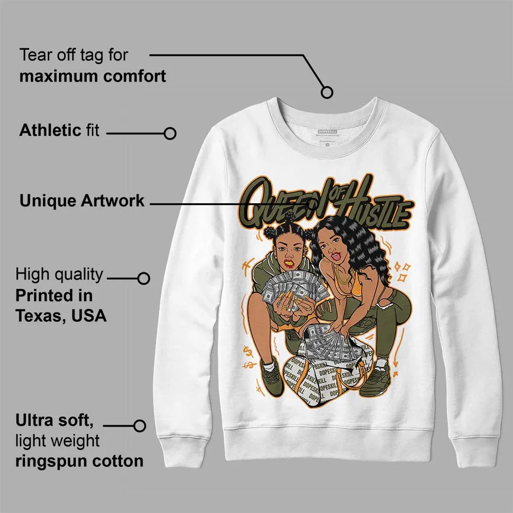 Olive 5s DopeSkill Sweatshirt Queen Of Hustle Graphic sold by DopeSkill product image thumbnail 3