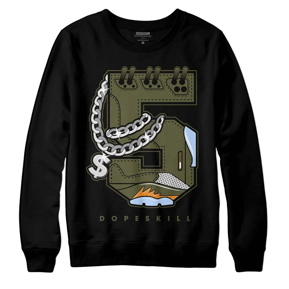 Olive 5s DopeSkill Sweatshirt No.5 Graphic sold by DopeSkill product image thumbnail 2