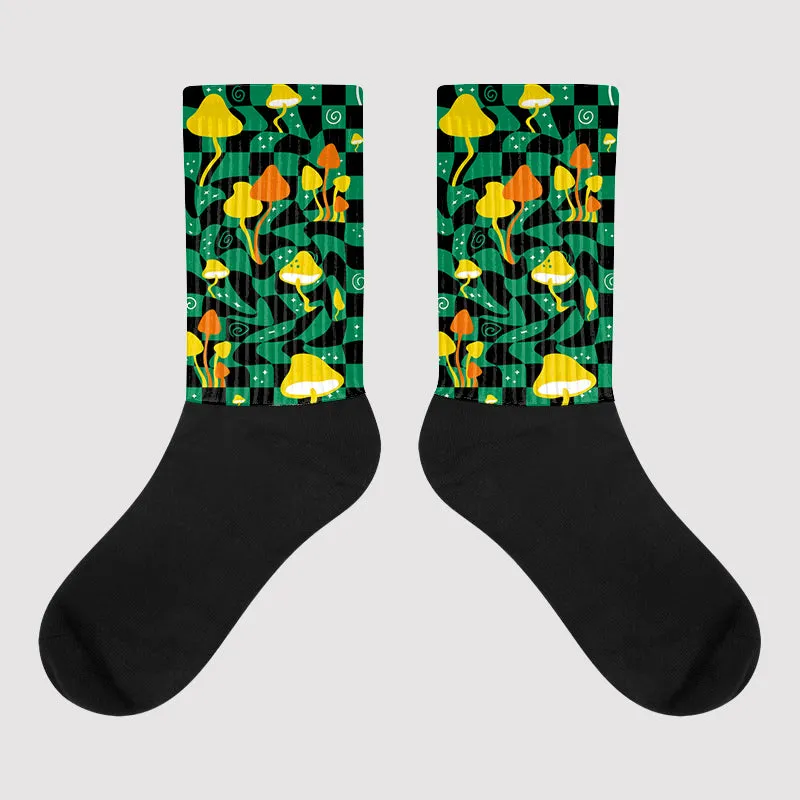 Green Collection DopeSkill Sublimated Socks Mushroom Graphic sold by DopeSkill
