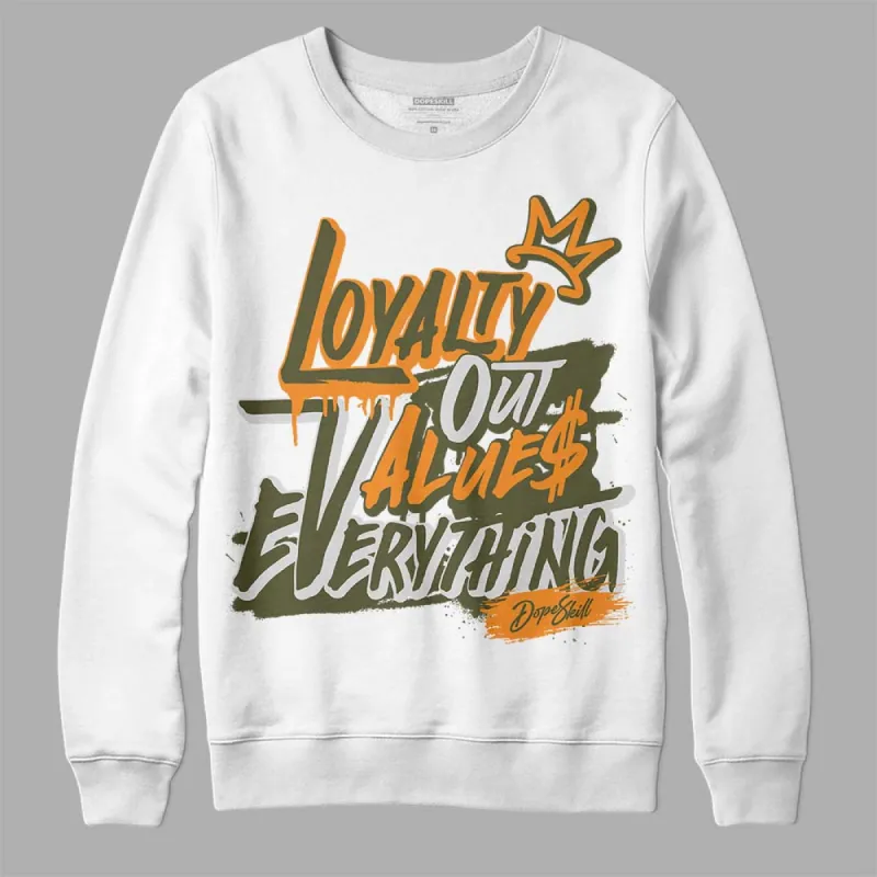 Olive 5s DopeSkill Sweatshirt LOVE Graphic sold by DopeSkill