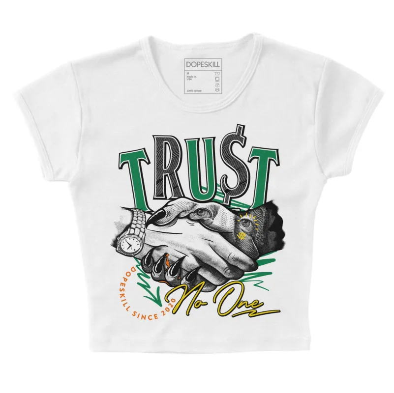 Green Collection DopeSkill Women's Crop Top Trust No One Graphic sold by DopeSkill