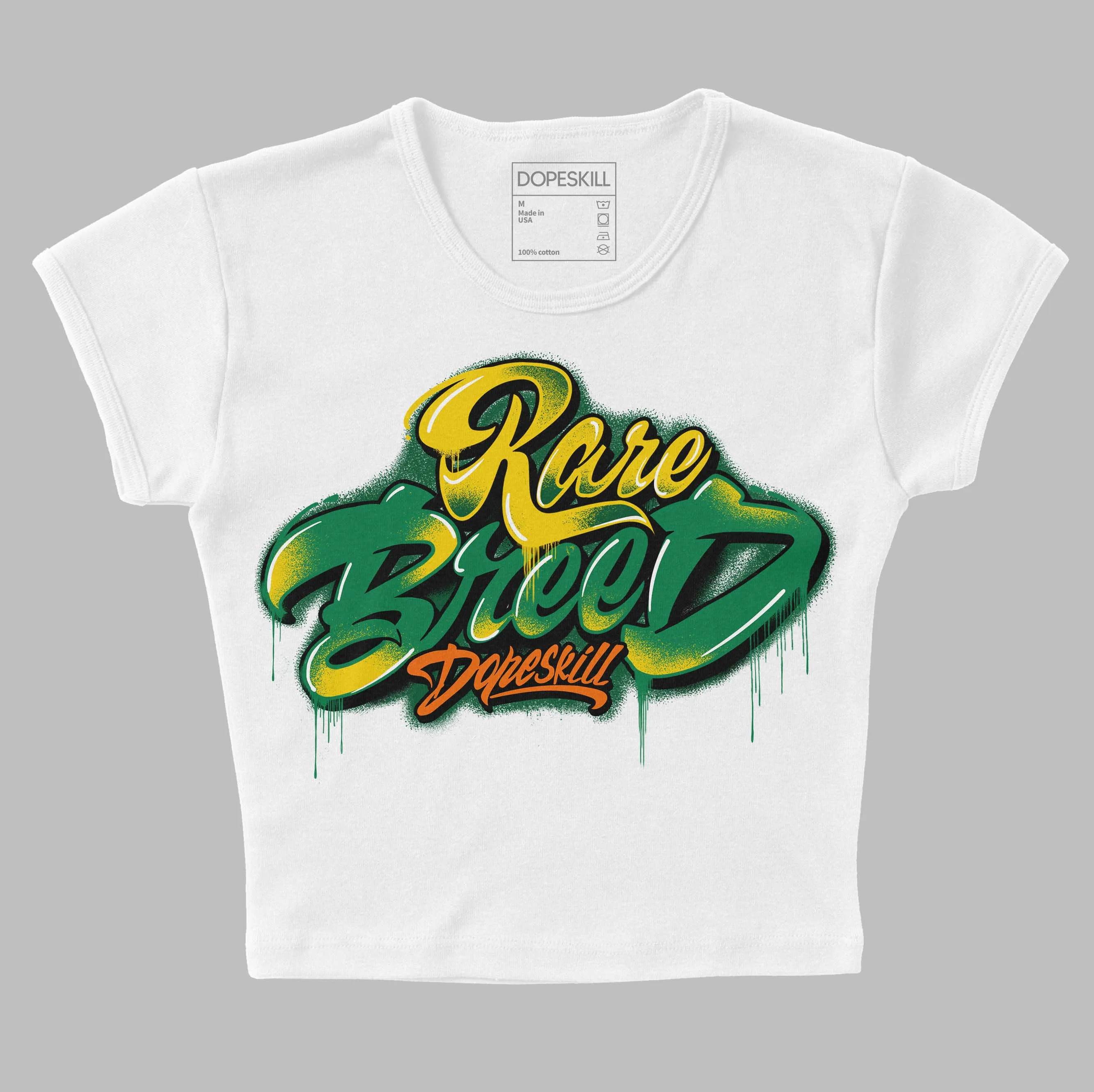 Green Collection DopeSkill Women's Crop Top Rare Breed Type Graphic sold by DopeSkill