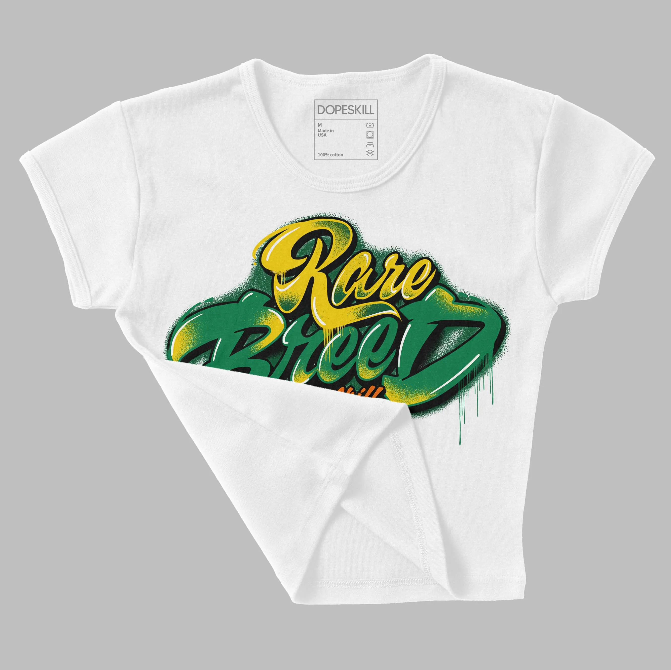 Green Collection DopeSkill Women's Crop Top Rare Breed Type Graphic sold by DopeSkill product image thumbnail 3