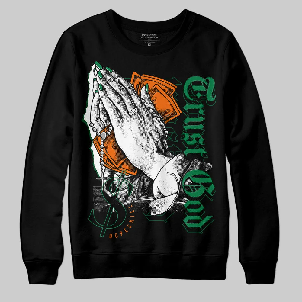 Green Collection DopeSkill Sweatshirt Trust God Graphic sold by DopeSkill product image thumbnail 2