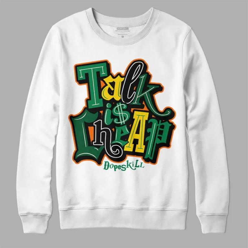 Green Collection DopeSkill Sweatshirt Talk Is Chip Graphic sold by DopeSkill