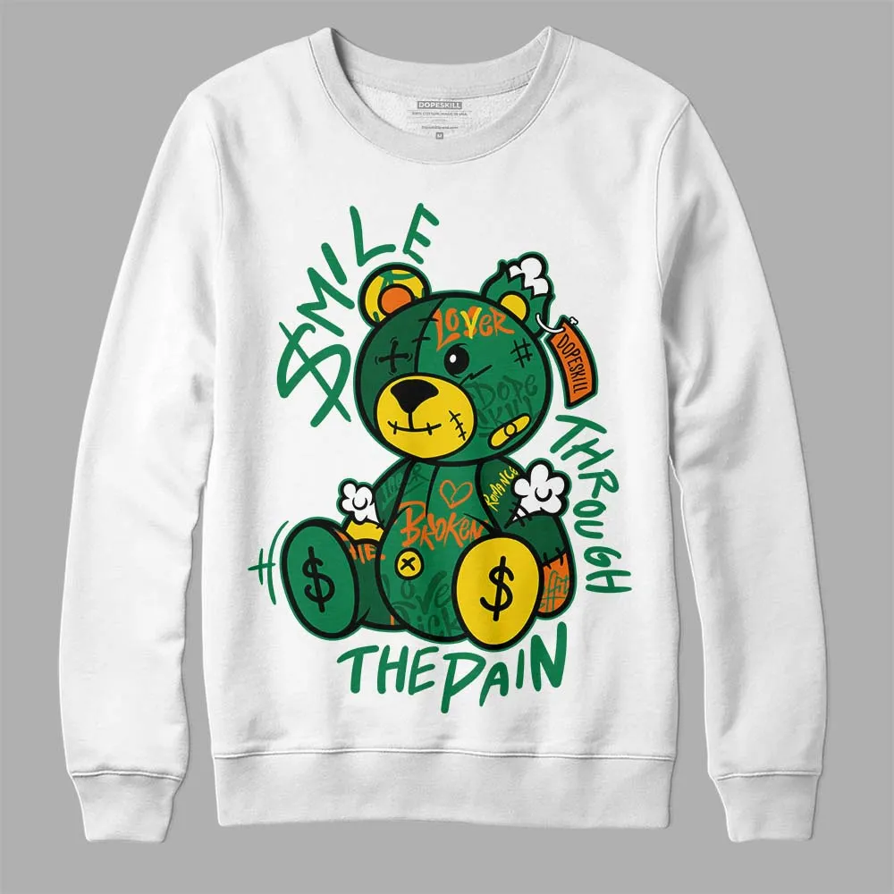 Green Collection DopeSkill Sweatshirt Smile Through The Pain Graphic sold by DopeSkill