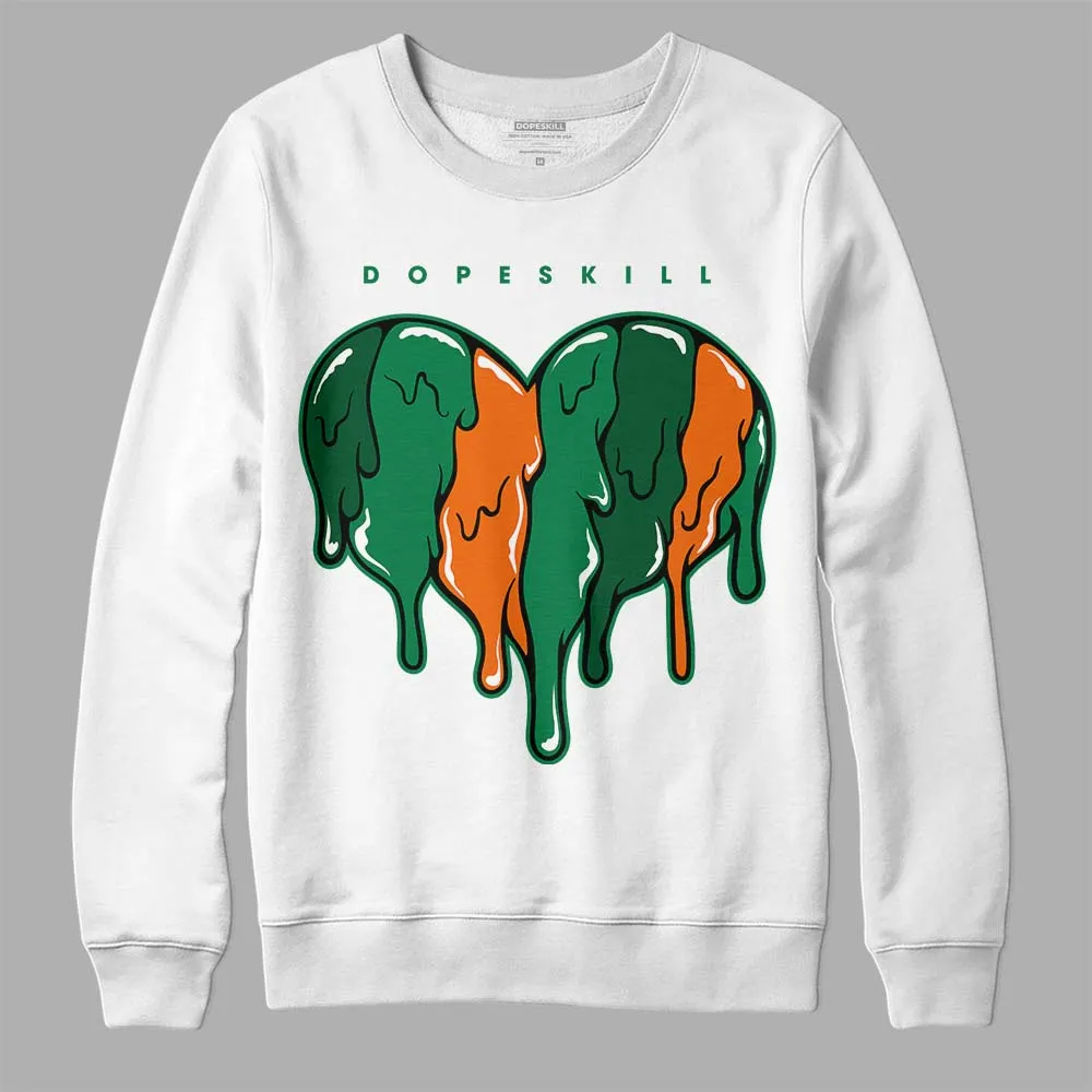 Green Collection DopeSkill Sweatshirt Slime Drip Heart Graphic sold by DopeSkill