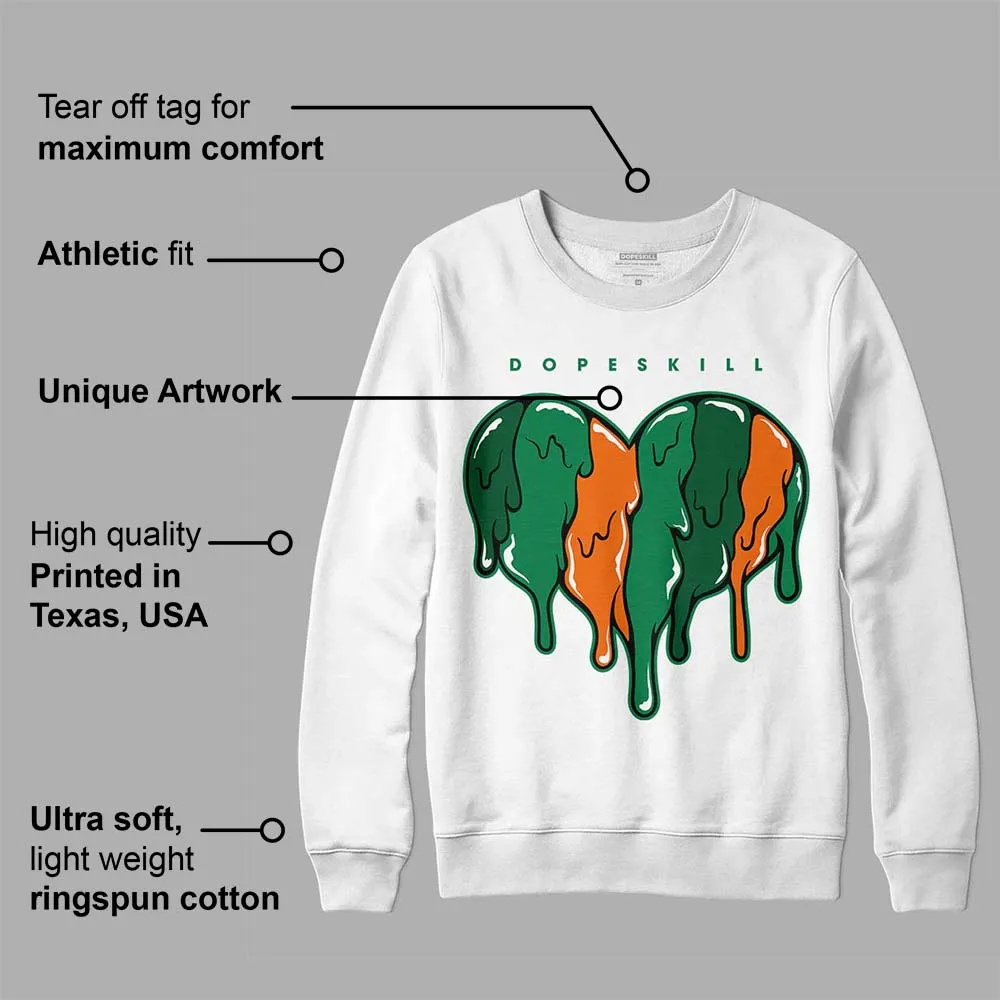 Green Collection DopeSkill Sweatshirt Slime Drip Heart Graphic sold by DopeSkill product image thumbnail 3