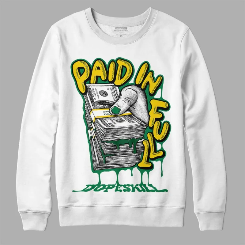 Green Collection DopeSkill Sweatshirt Paid In Full Graphic sold by DopeSkill